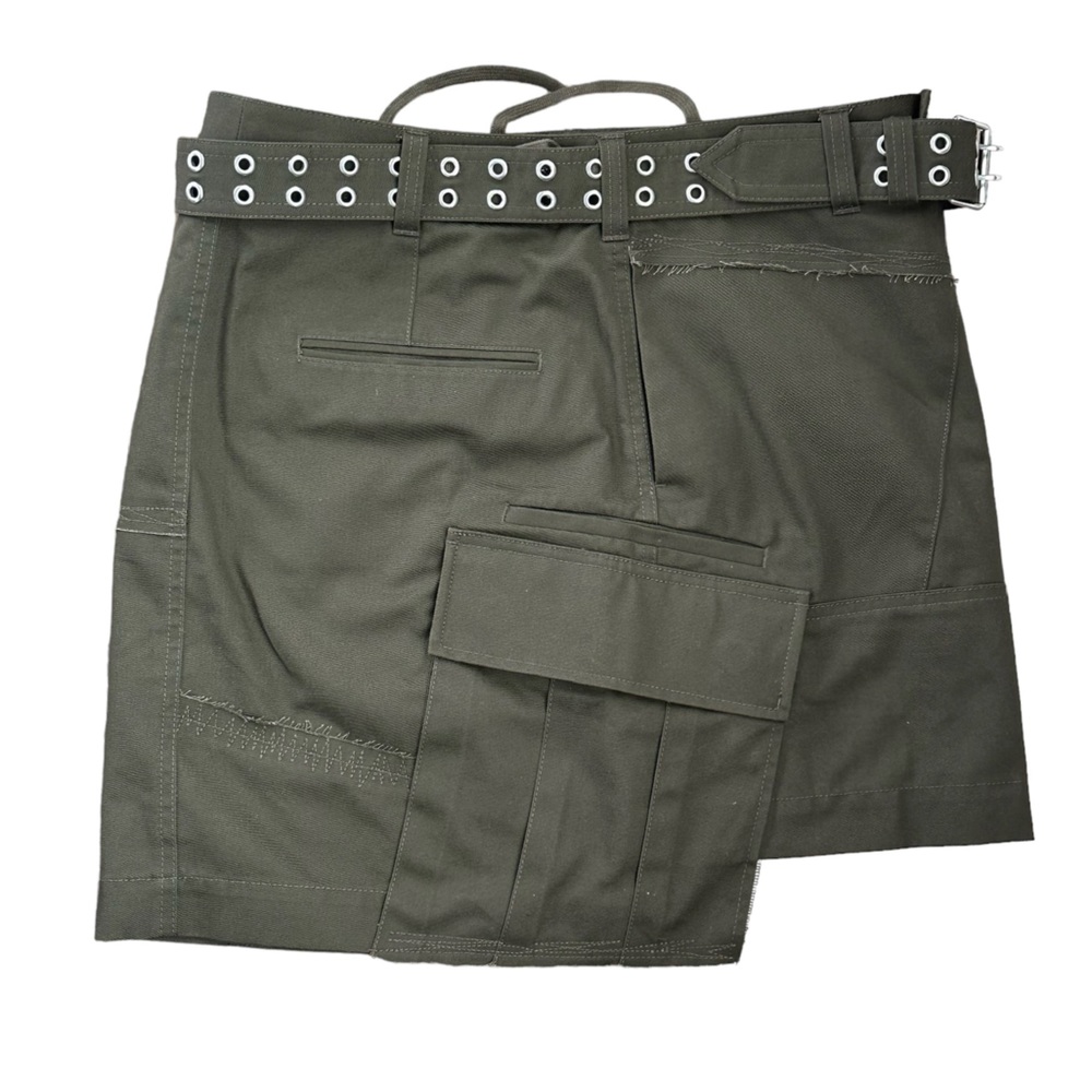 Olive Green Women's Skirt - Picture 15 of 15